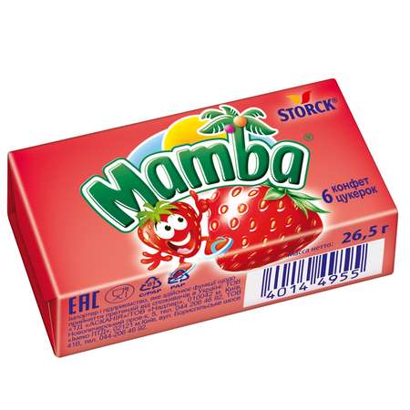 Конфета MAMBA жевательная Кола 26.5г