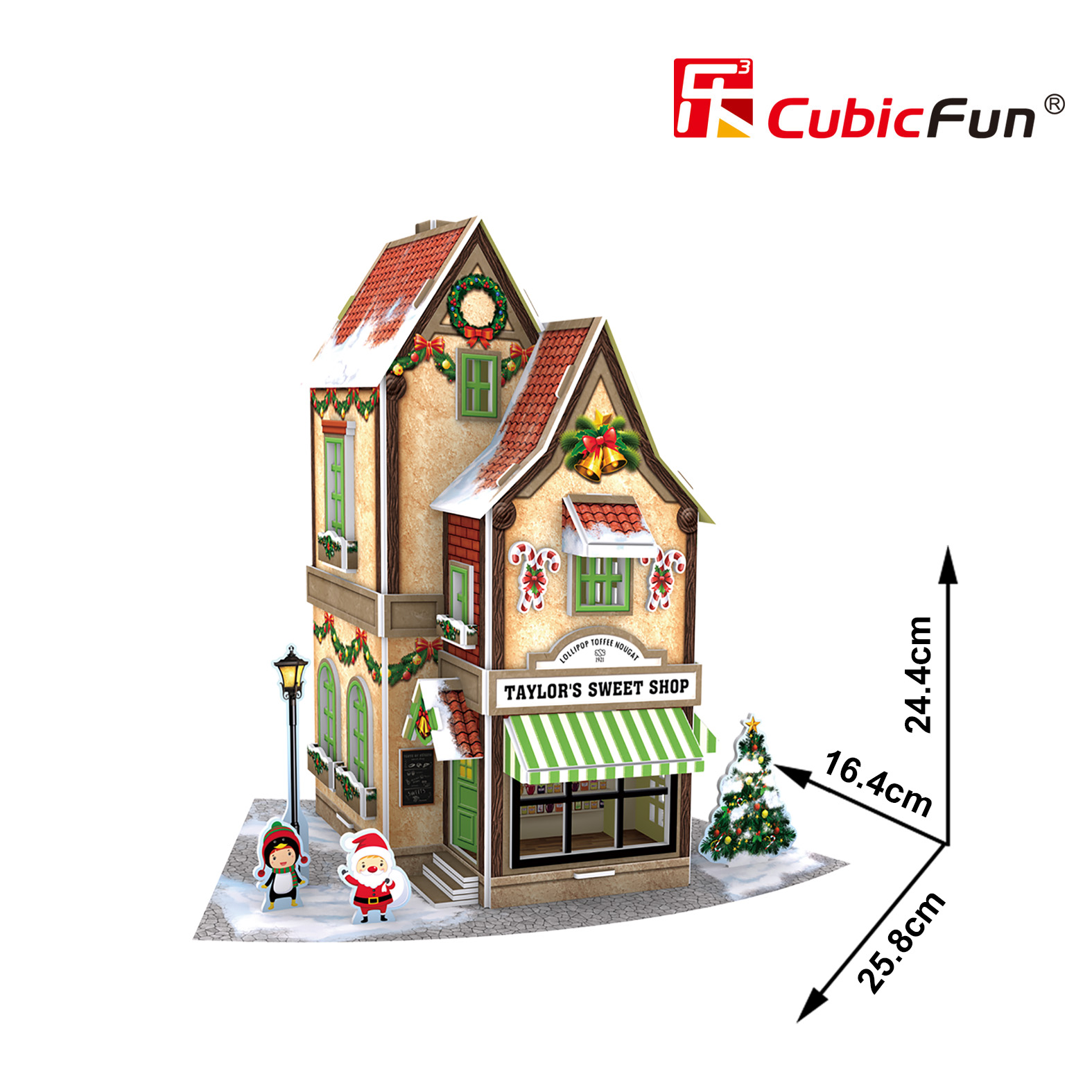 Пазл CubicFun Новогодний магазин сладостей 3D - фото 3