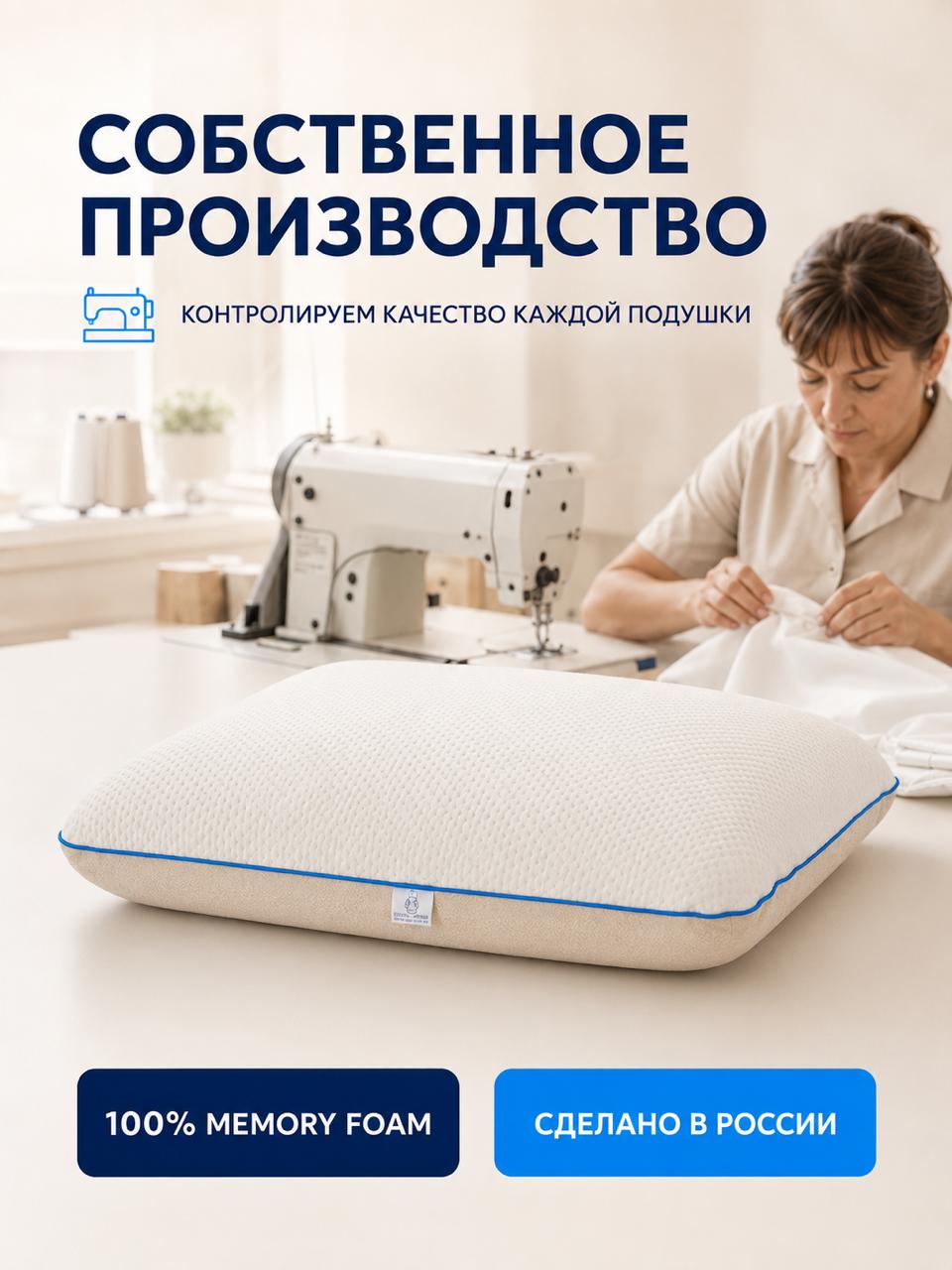 Подушка ортопедическая MemorySleep Classic Large 45 x 70 см - фото 7