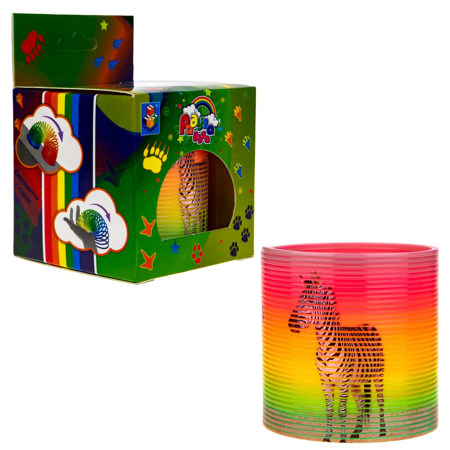 Игрушка-антистресс 1TOY пружинка Жмяка Гусеница в ассортименте - фото 6