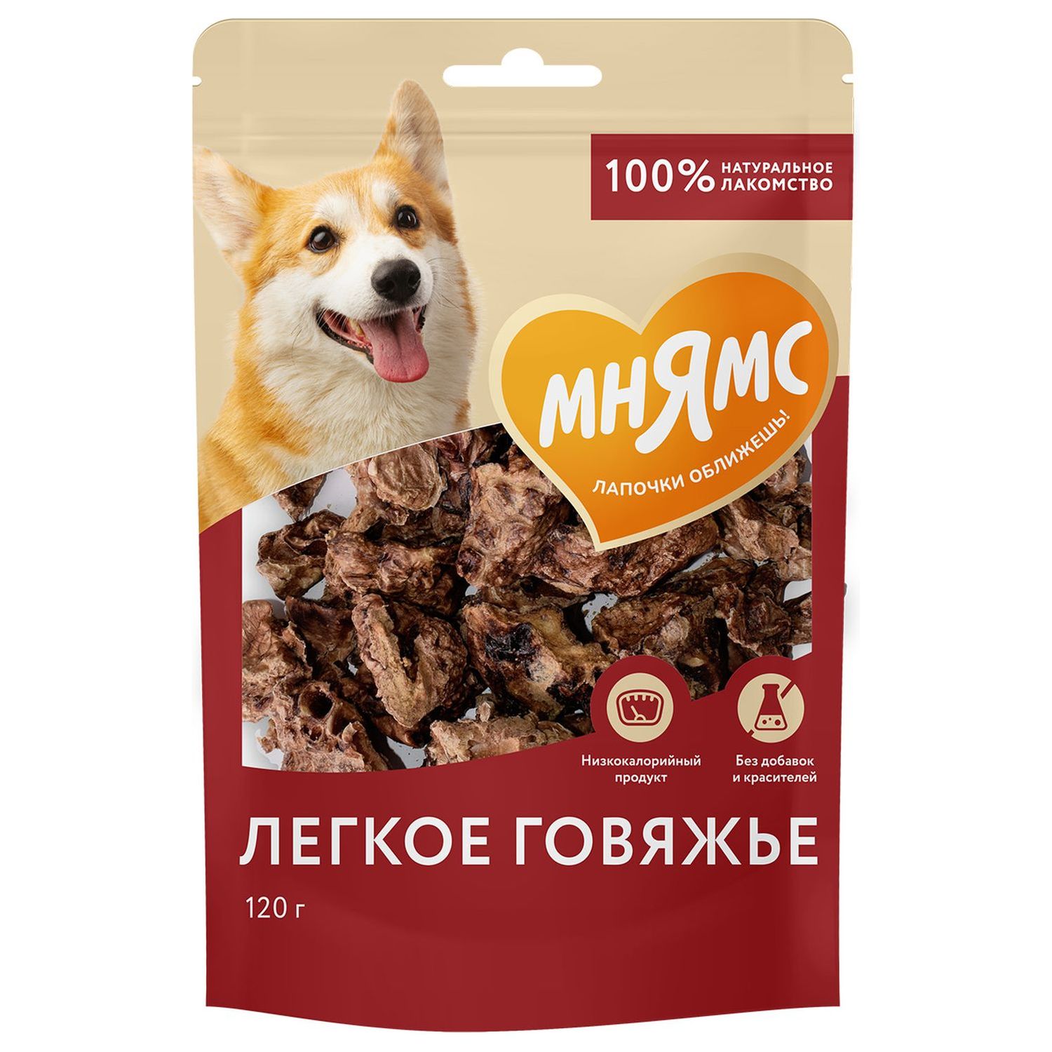Лакомство для собак Мнямс На каждый день Легкое говяжье 120г - фото 1