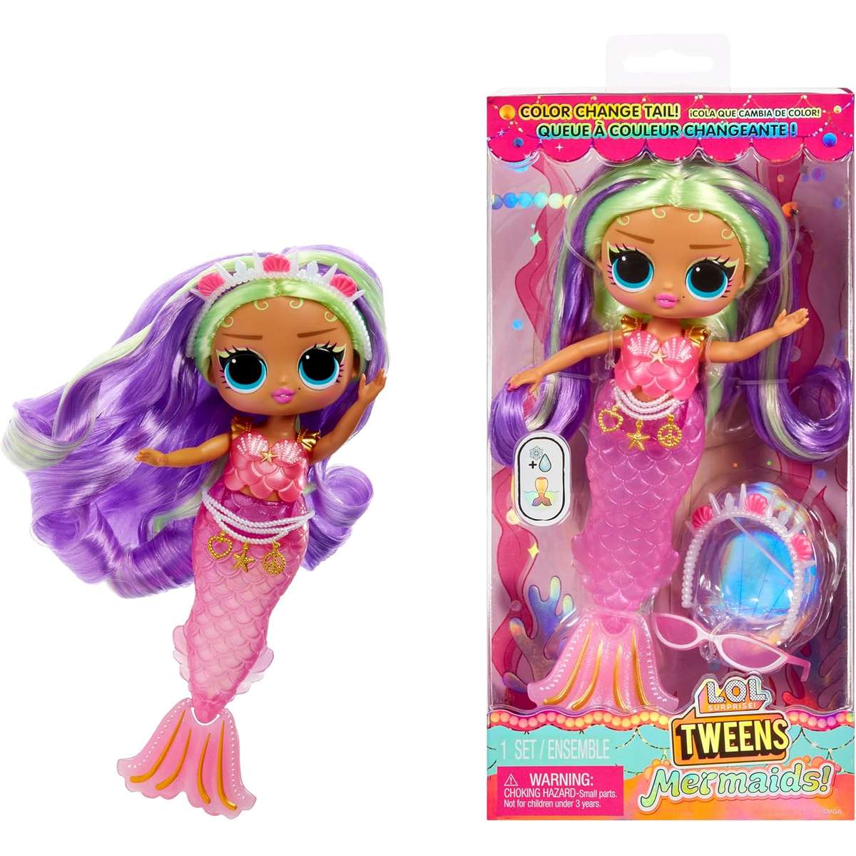 Кукла модельная L.O.L. Surprise! Tweens Mermaid Cleo Cove 510437-EUC - фото 1