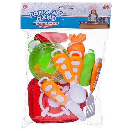 Игрушка Abtoys посуда, продукты, плита
