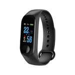 Смарт-браслет черные наручные CASTLELADY Smart Watch М4 умные часы