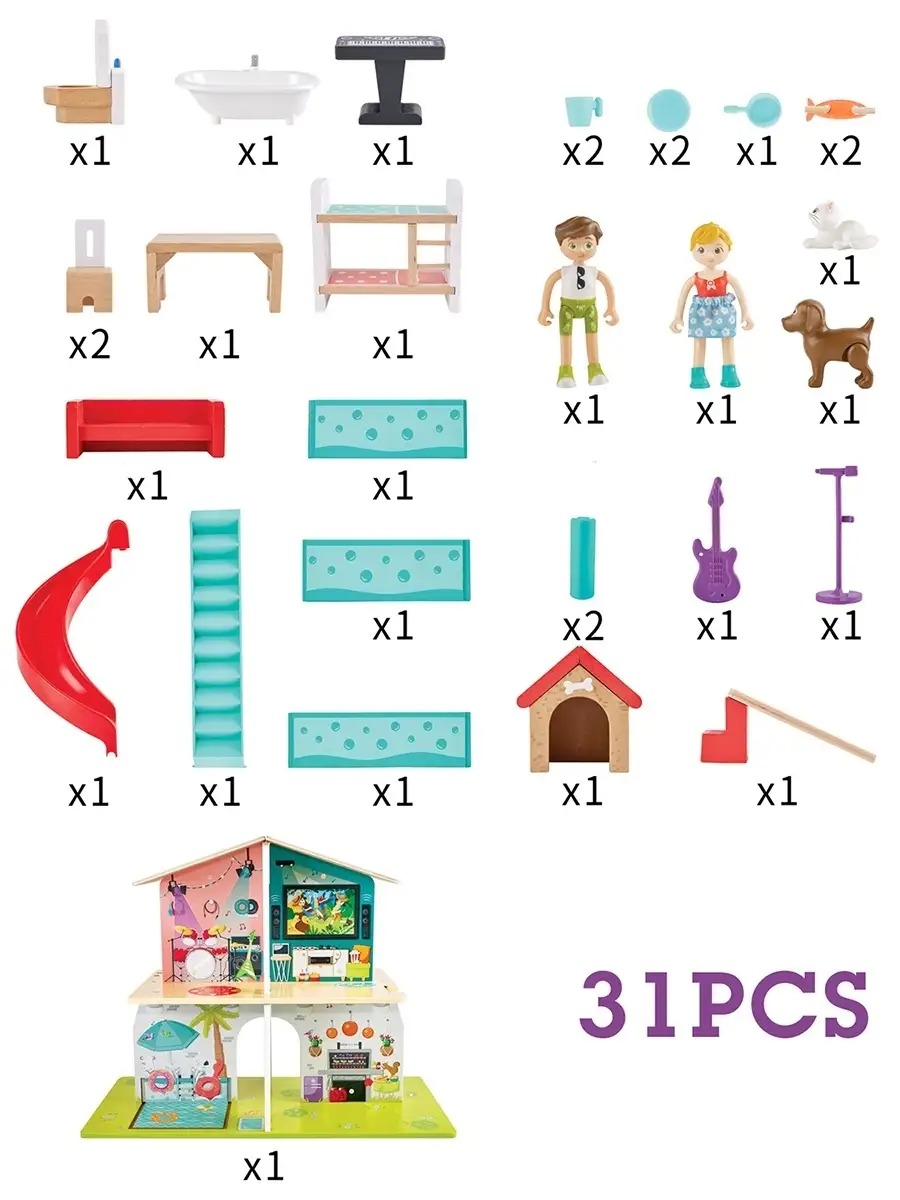 Домик для кукол Hape E3411_HP - фото 14