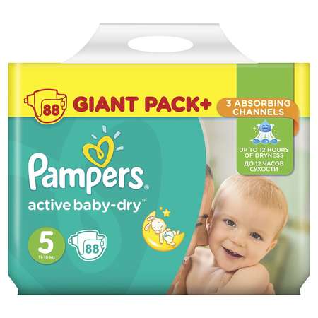 Подгузники Pampers Active Baby 5 (11-18 кг) 87 шт.