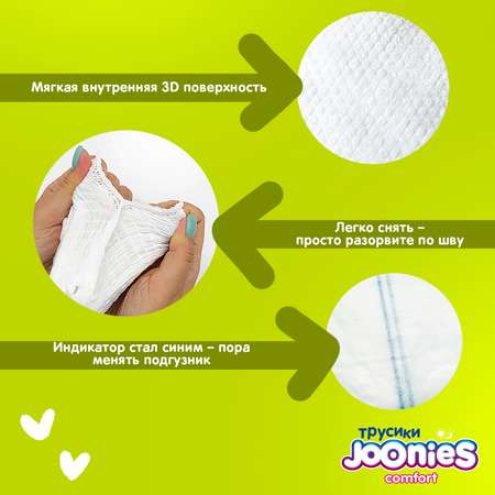 Трусики Joonies Comfort L (9-14 кг) 44 шт.