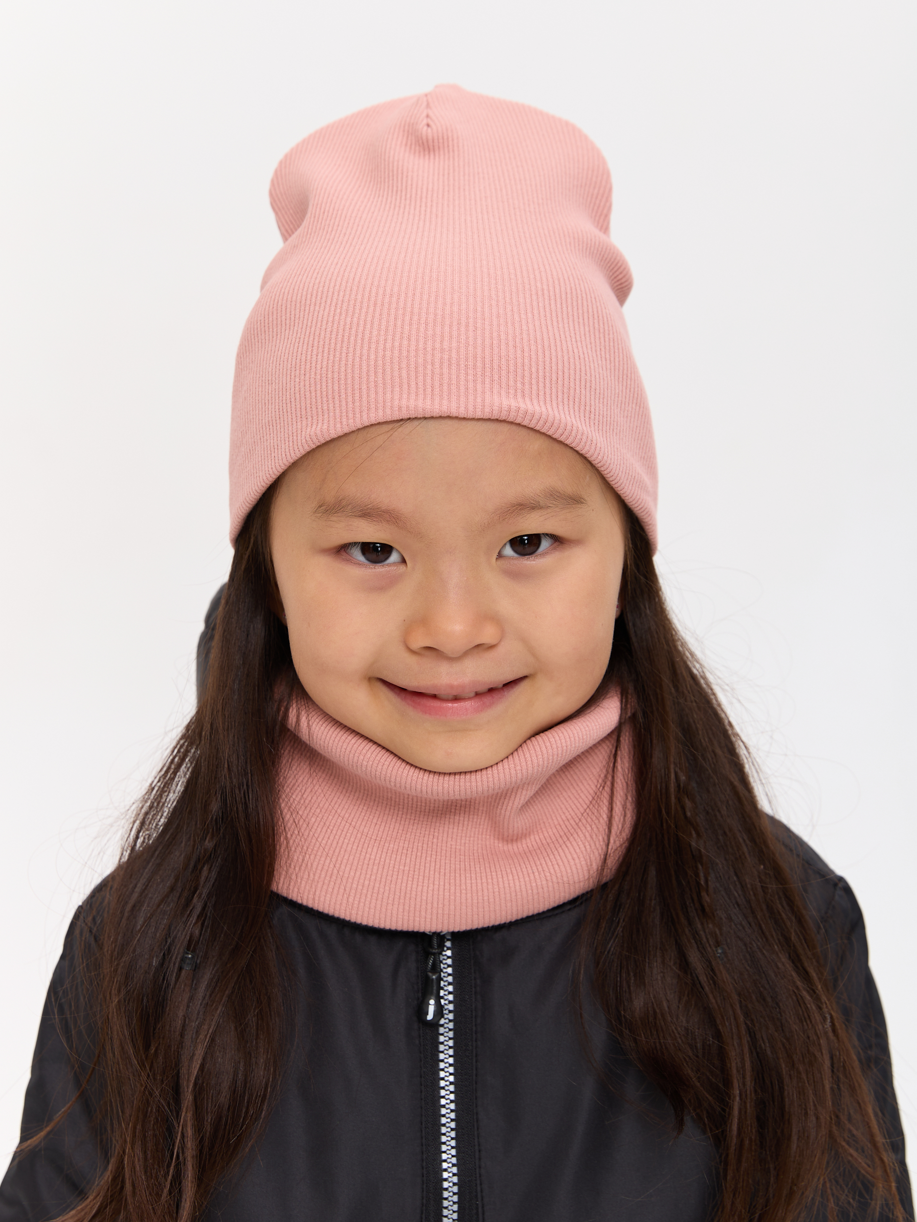 Шапка и снуд Лапушка 0258 пудра - фото 1