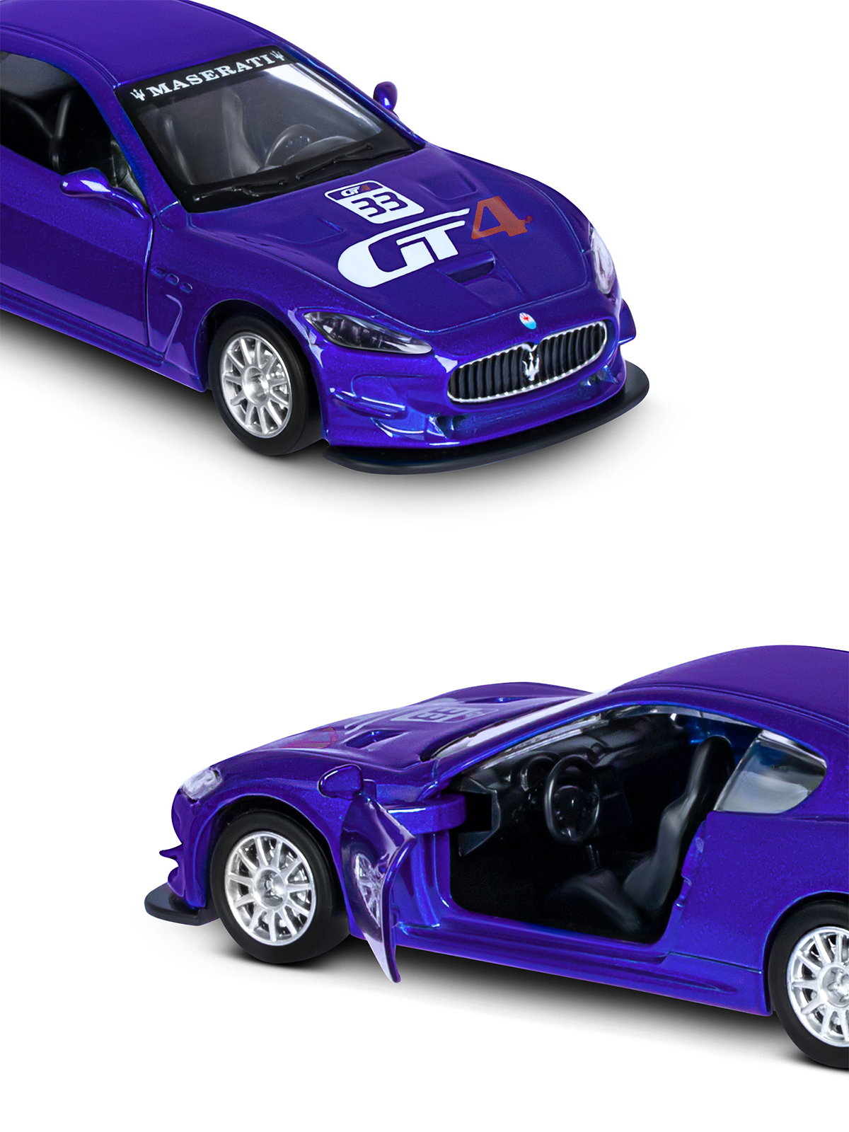 Автомобиль АВТОпанорама Maserati Gran Turismo MC GT4 1:43 JB1200178 - фото 11