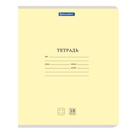 Тетрадь Brauberg клетка 18 лист. 20 шт.