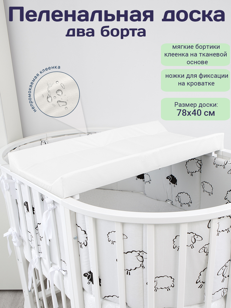 Пеленальная доска БОНЯМ белый - фото 1