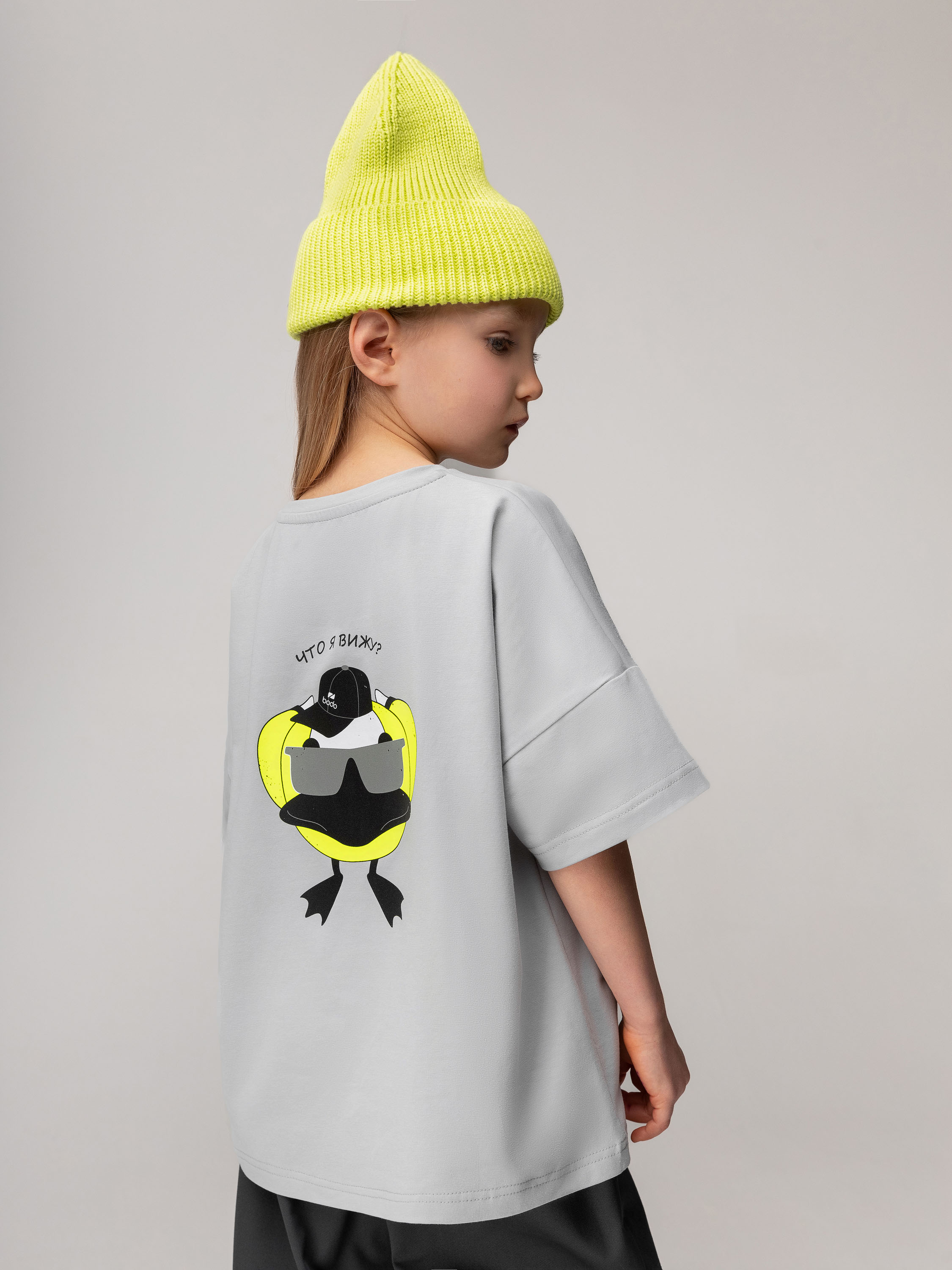 Футболка Bodo 4-435MU_серый (салатовый) - фото 7