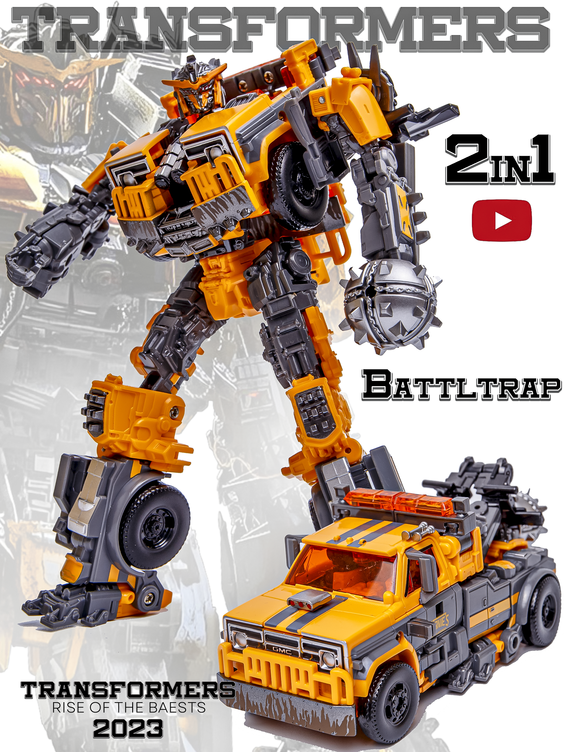 Фигурка BAZUMI Тероркон Баттлтрап трансформер - фото 1