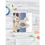 Пелёнка Mjolk Шарики/Blue Shadow/Hello Mommy трикотаж 85х120 см 3 шт.