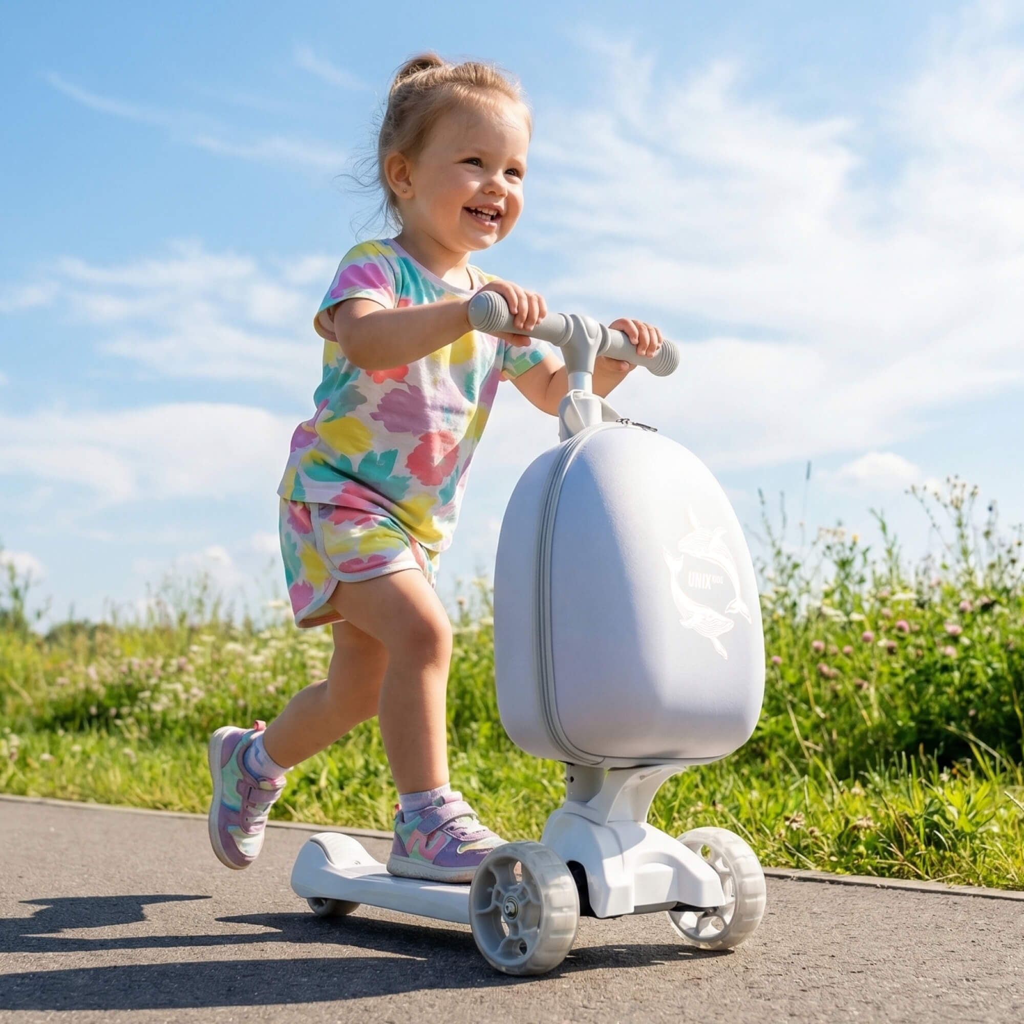 Самокат UNIX Kids трехколесный - фото 18