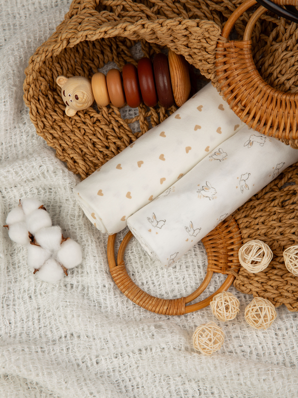 Пелёнка inlovery трикотаж 90х120 см 2 шт. - фото 11