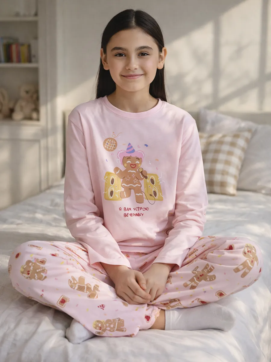 Изображение товара Детская пижама для девочек Mark Formelle 110 короткий и длинный рукав Изображение товара Детская пижама для девочек Mark Formelle 110 короткий и длинный рукав