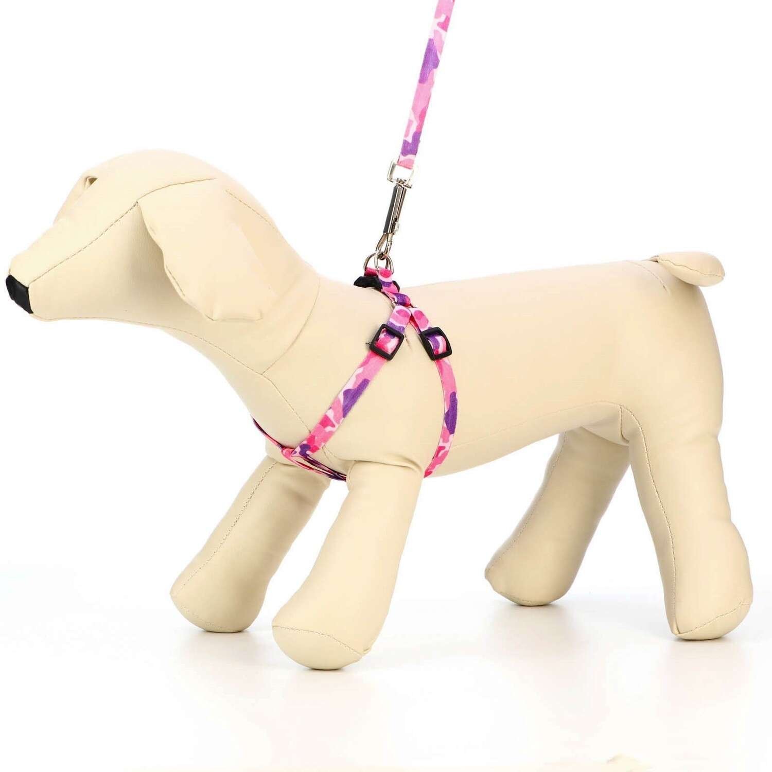 Комплект для собак Пижон шлейка 21-35см+поводок 120см в ассортименте - фото 3