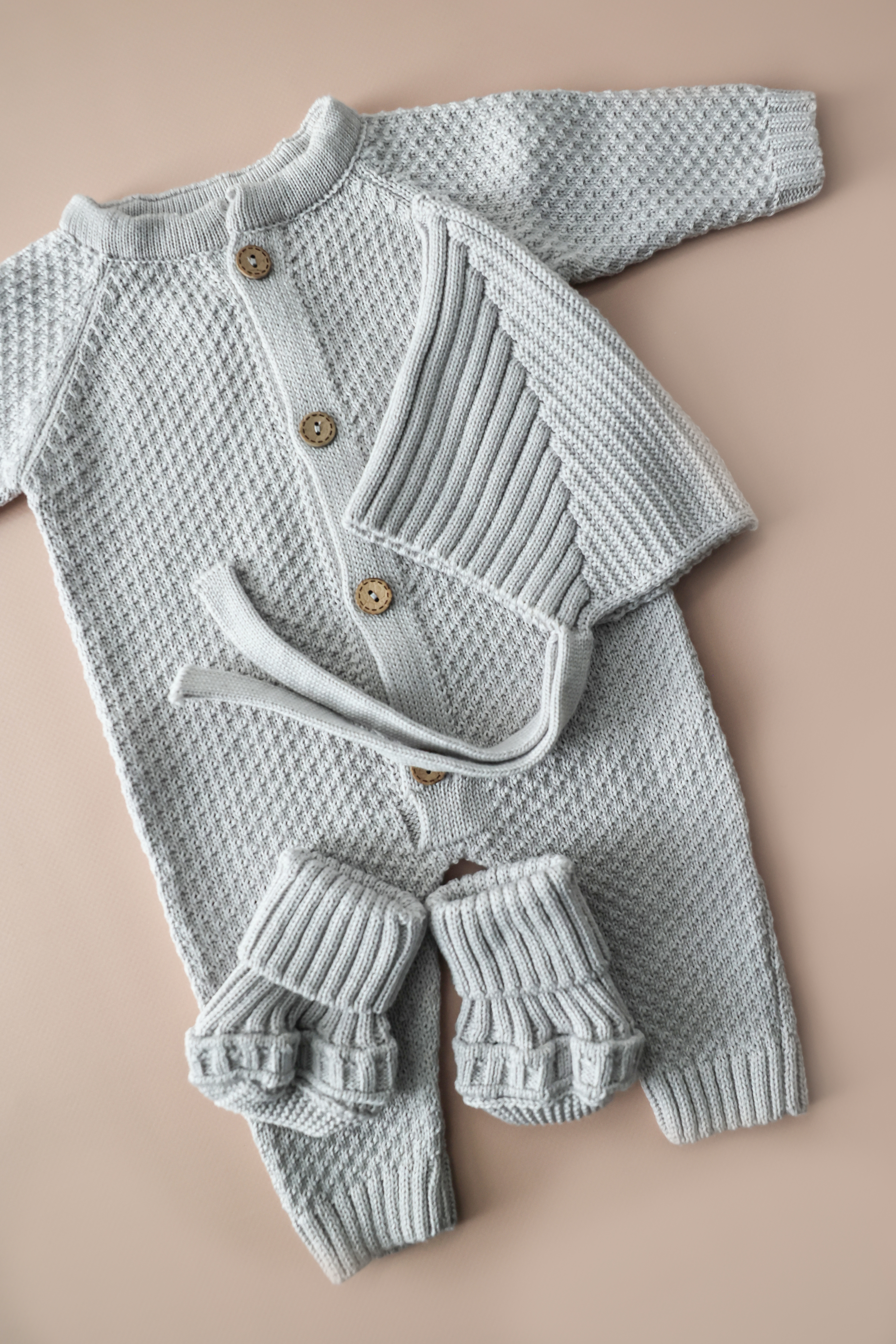 Комплект на выписку Bunnyphant 0369/серый - фото 2