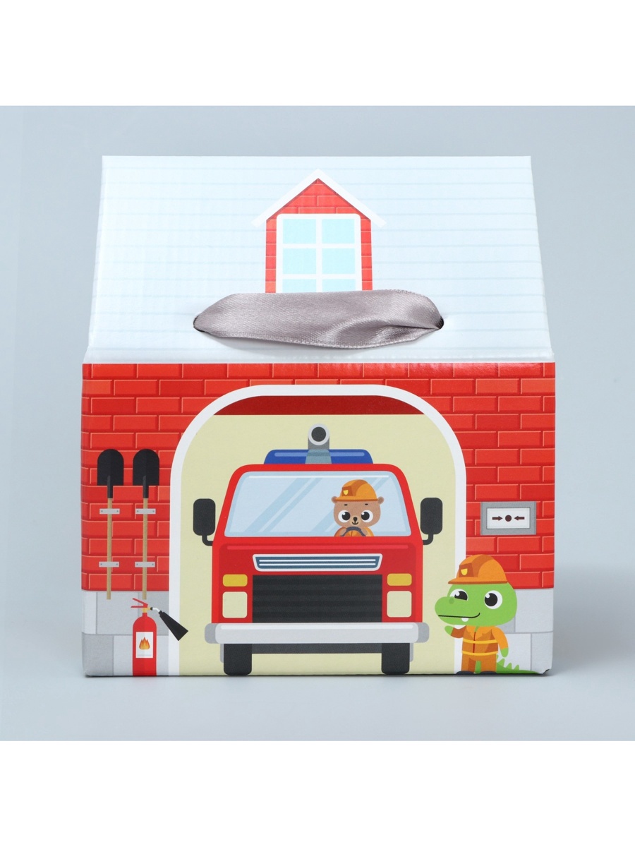 Коробка складная Дарите Счастье Пожарная станция - фото 7