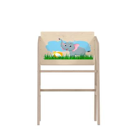 Деревянный с принтом Di toys Растущий стульчик