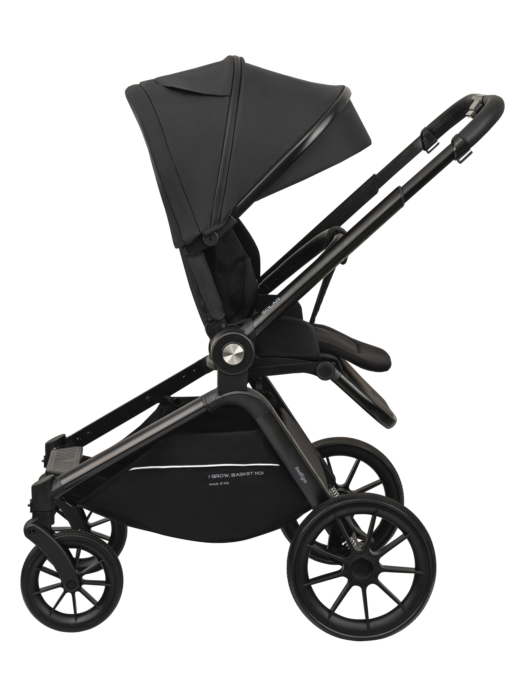 Коляска 2в1 Indigo Solar черный - фото 14