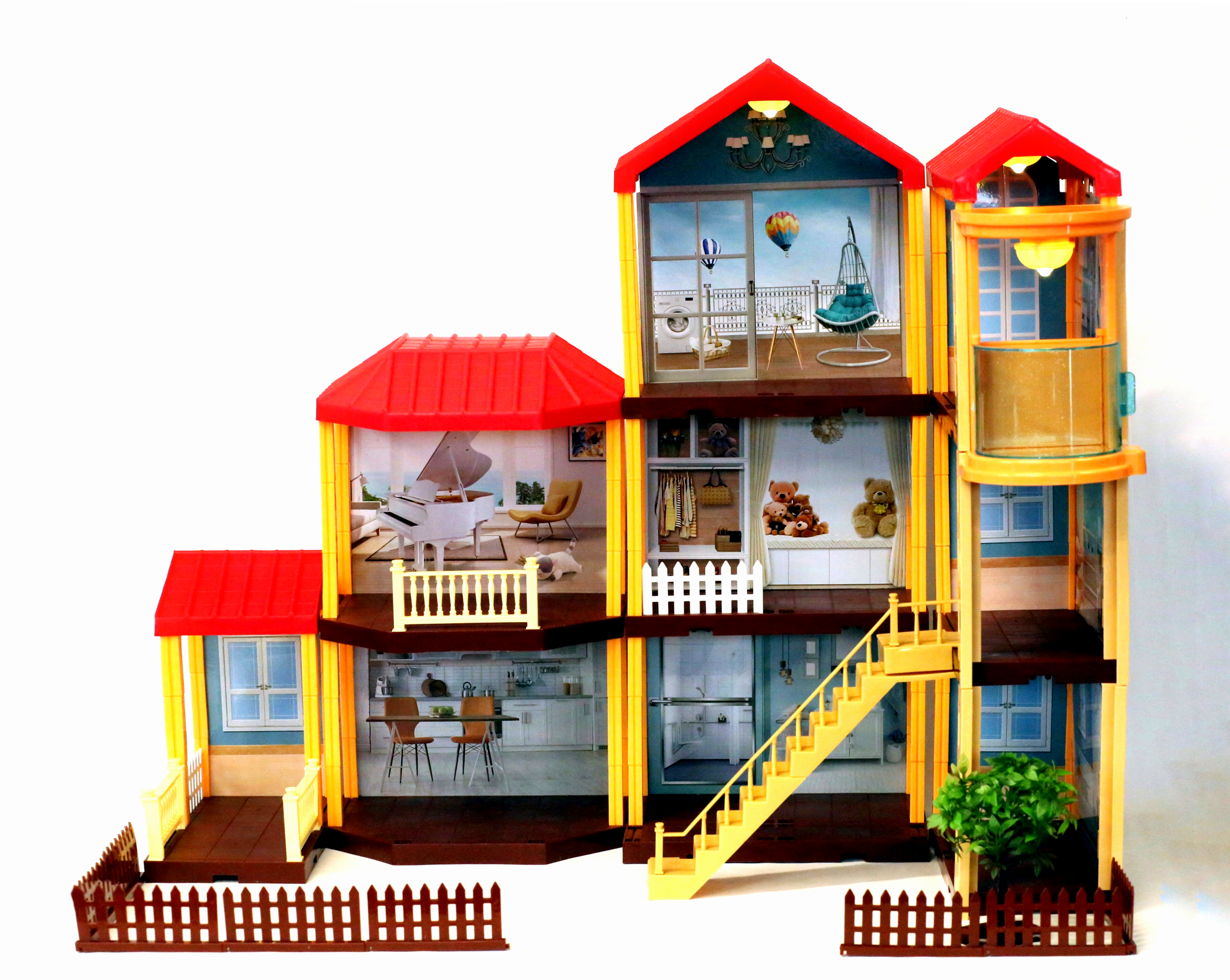 Домик для кукол SHARKTOYS 72 см с мебелью 11500008 - фото 1