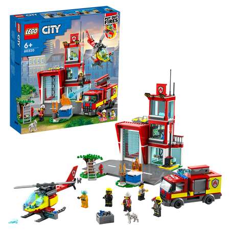 Конструктор LEGO City Fire Пожарная часть блочный