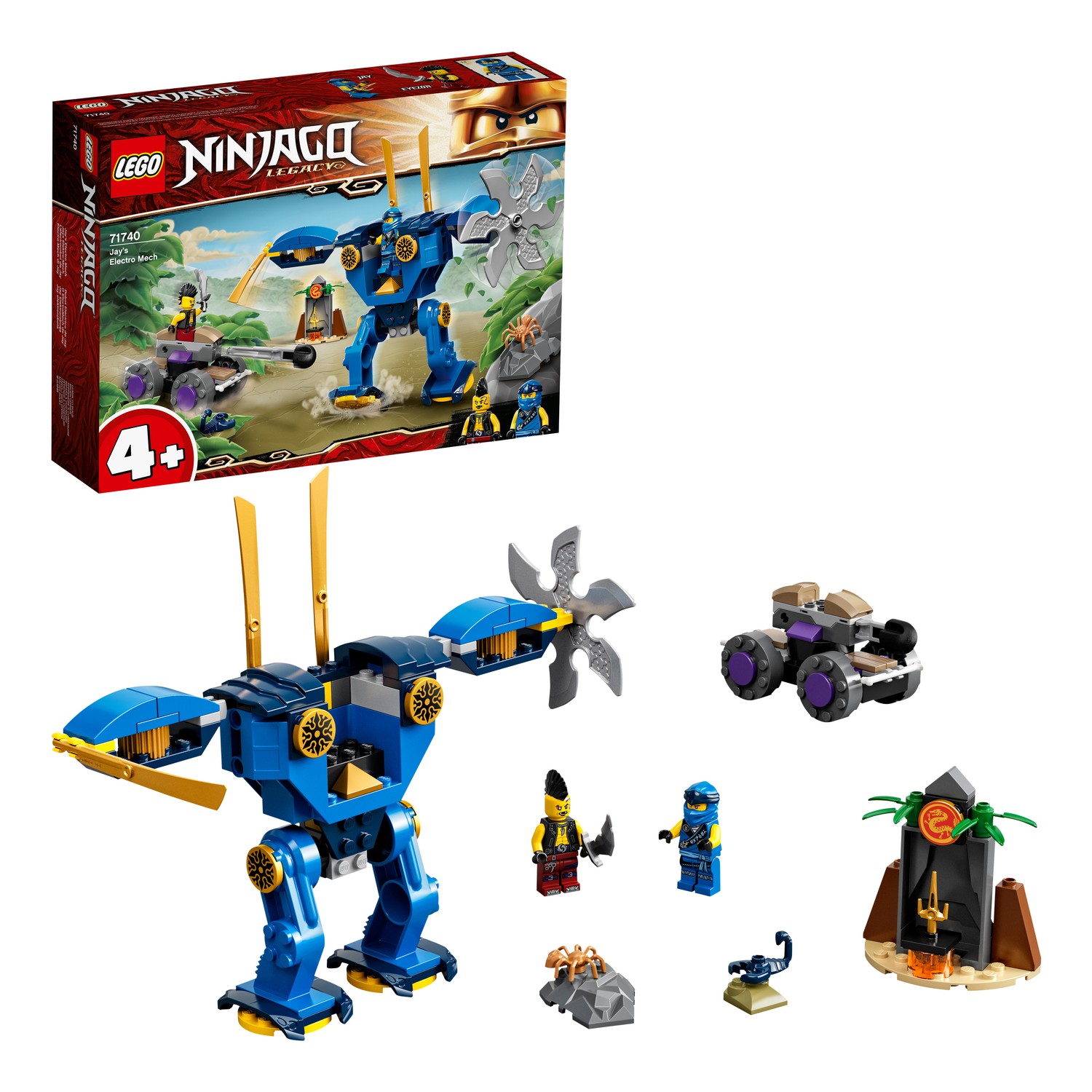 Конструктор LEGO NINJAGO Электрический робот Джея 106 дет. - фото 1