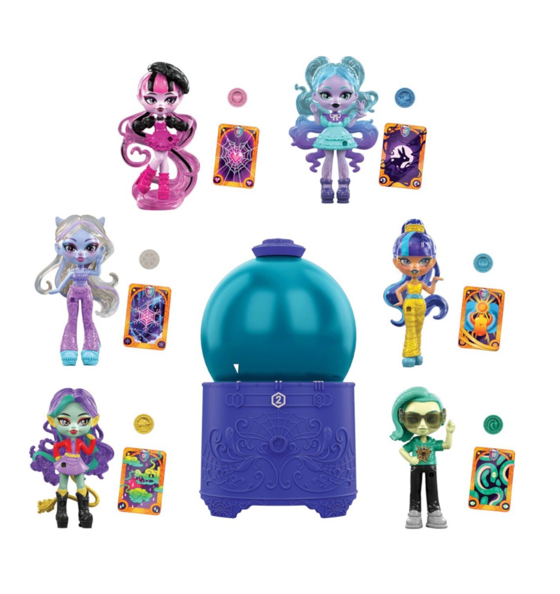 Кукла мини Monster High Хрустальный шар сюрприз высота 7,5 см JCX99 - фото 2