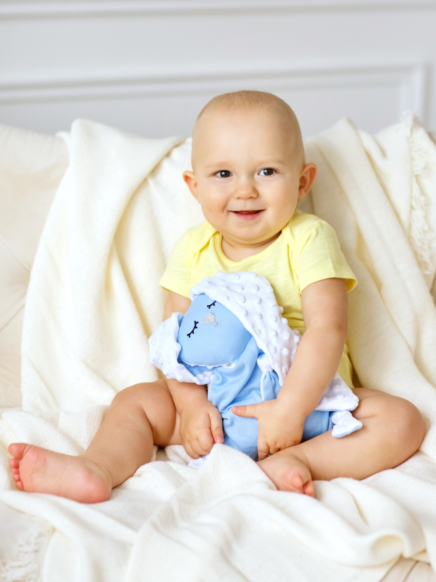 Грелка-комфортер AmaroBaby Flax Love голубая - фото 9