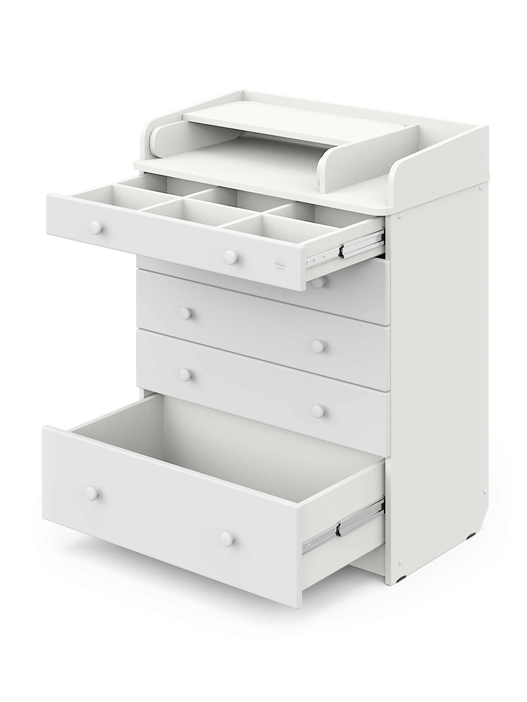 Комод пеленальный Aton Maks белый премиум белый - фото 7