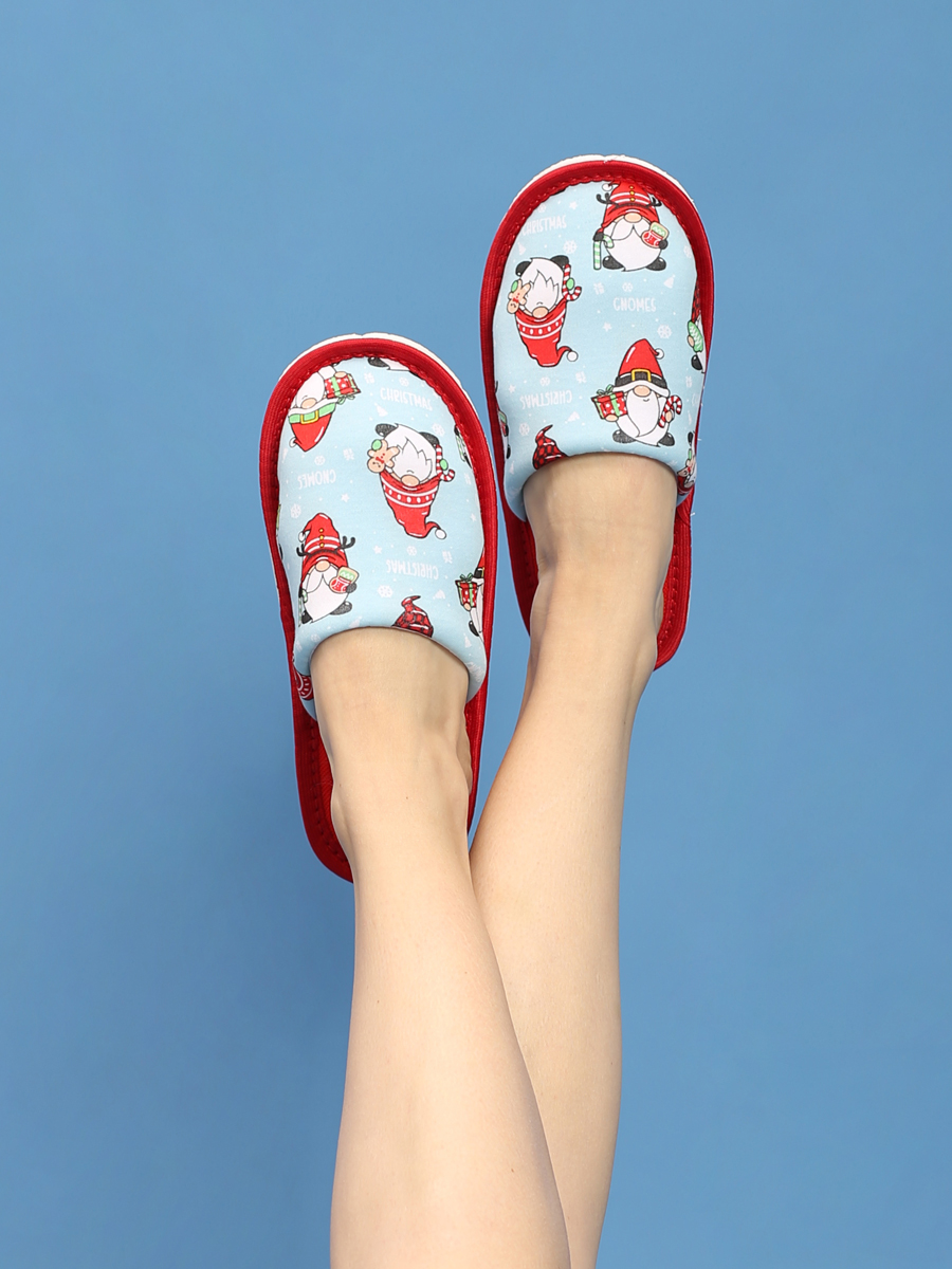 Тапочки домашние IVShoes С-6ЖМ-МР/гномы/голубой - фото 8