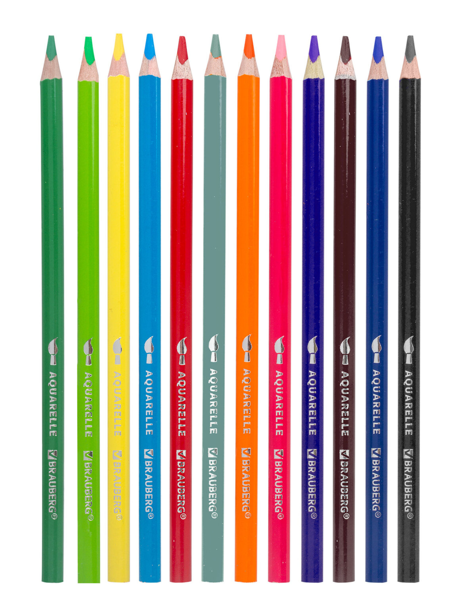 Карандаши акварельные Brauberg 12 шт. - фото 17