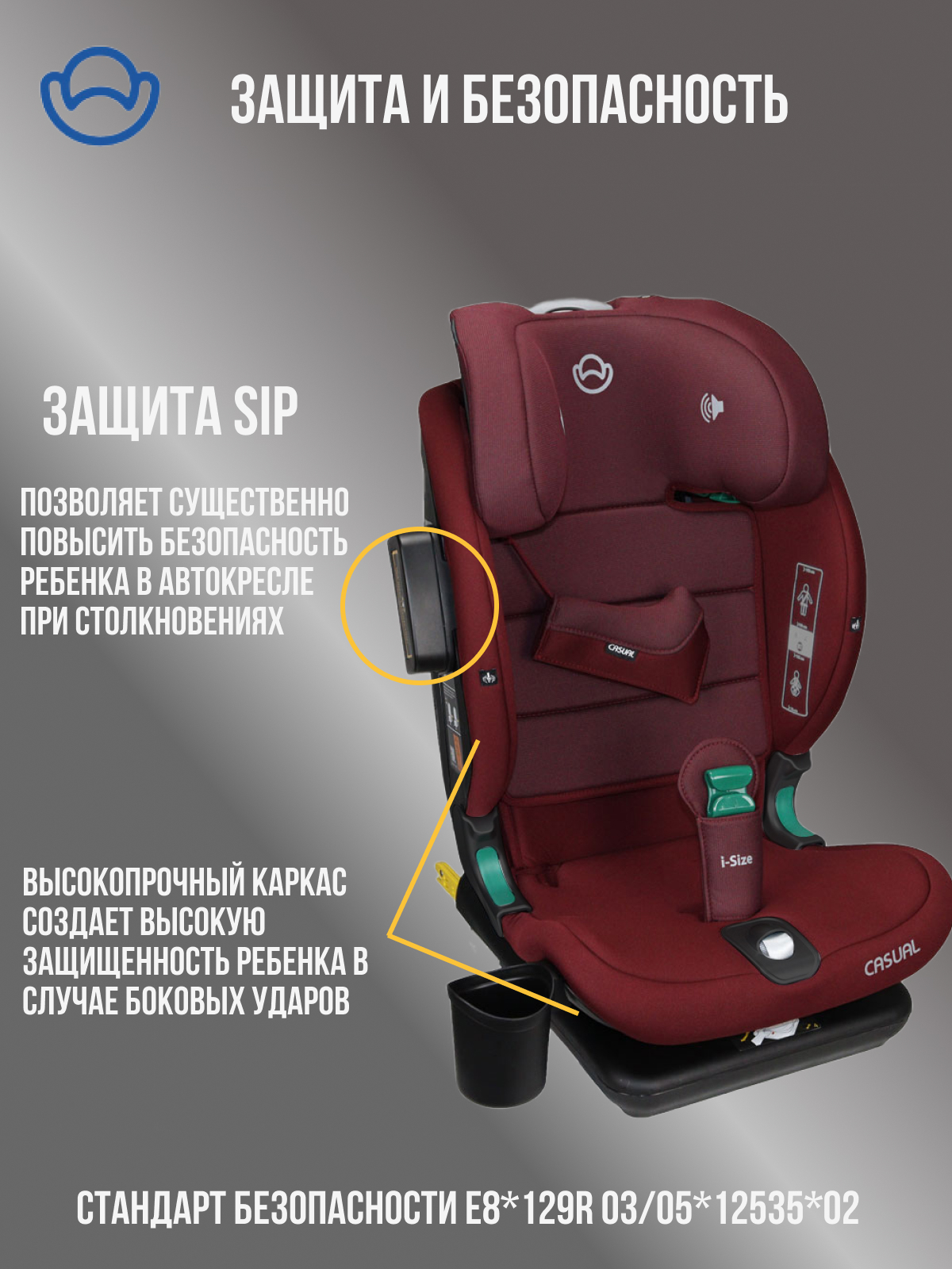 Автокресло Casual Goldfix Plus Isofix 1/2/3 (9-36 кг) - фото 4