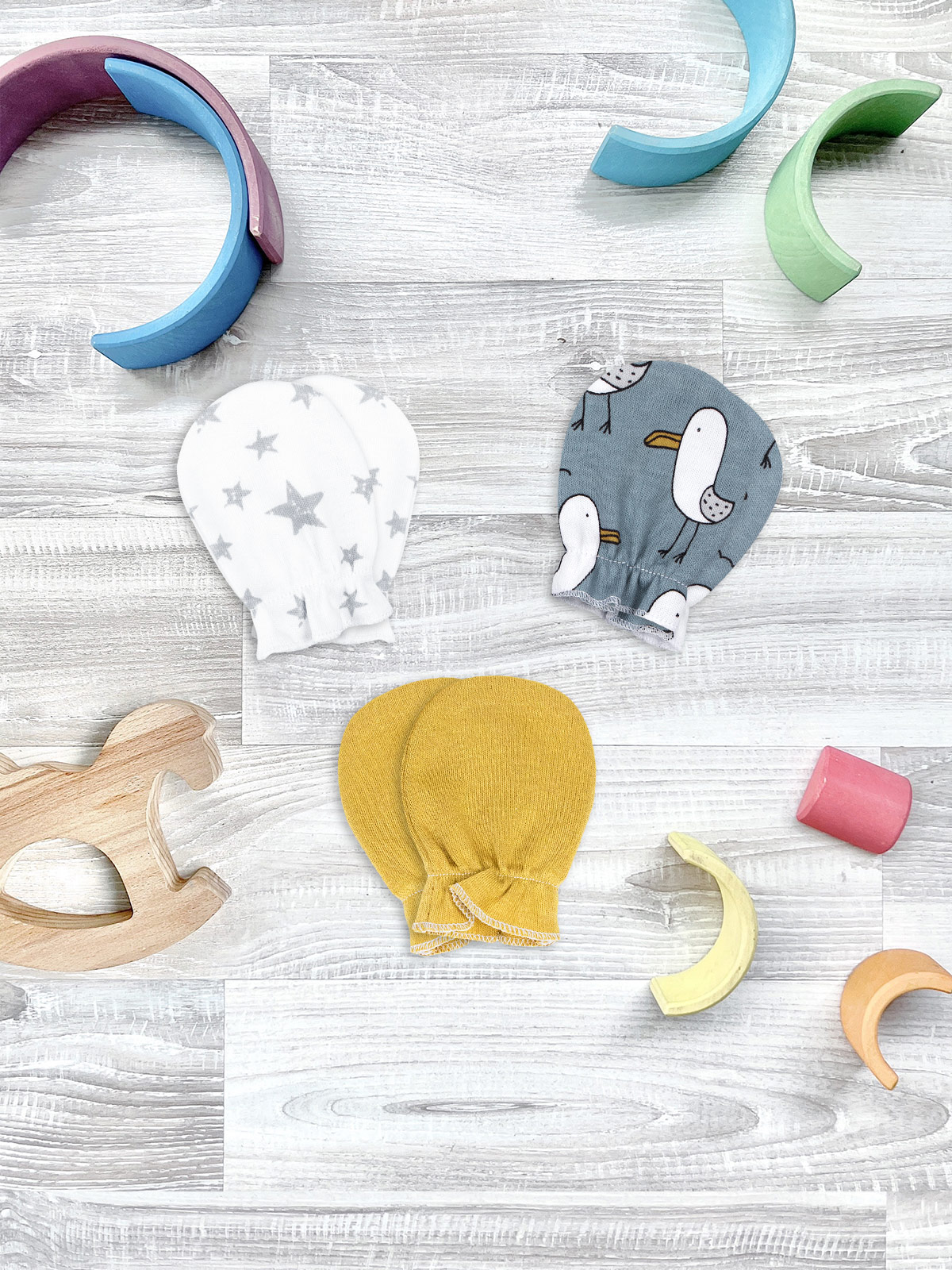 Антицарапки 3 пары Mjolk 331679 - фото 1