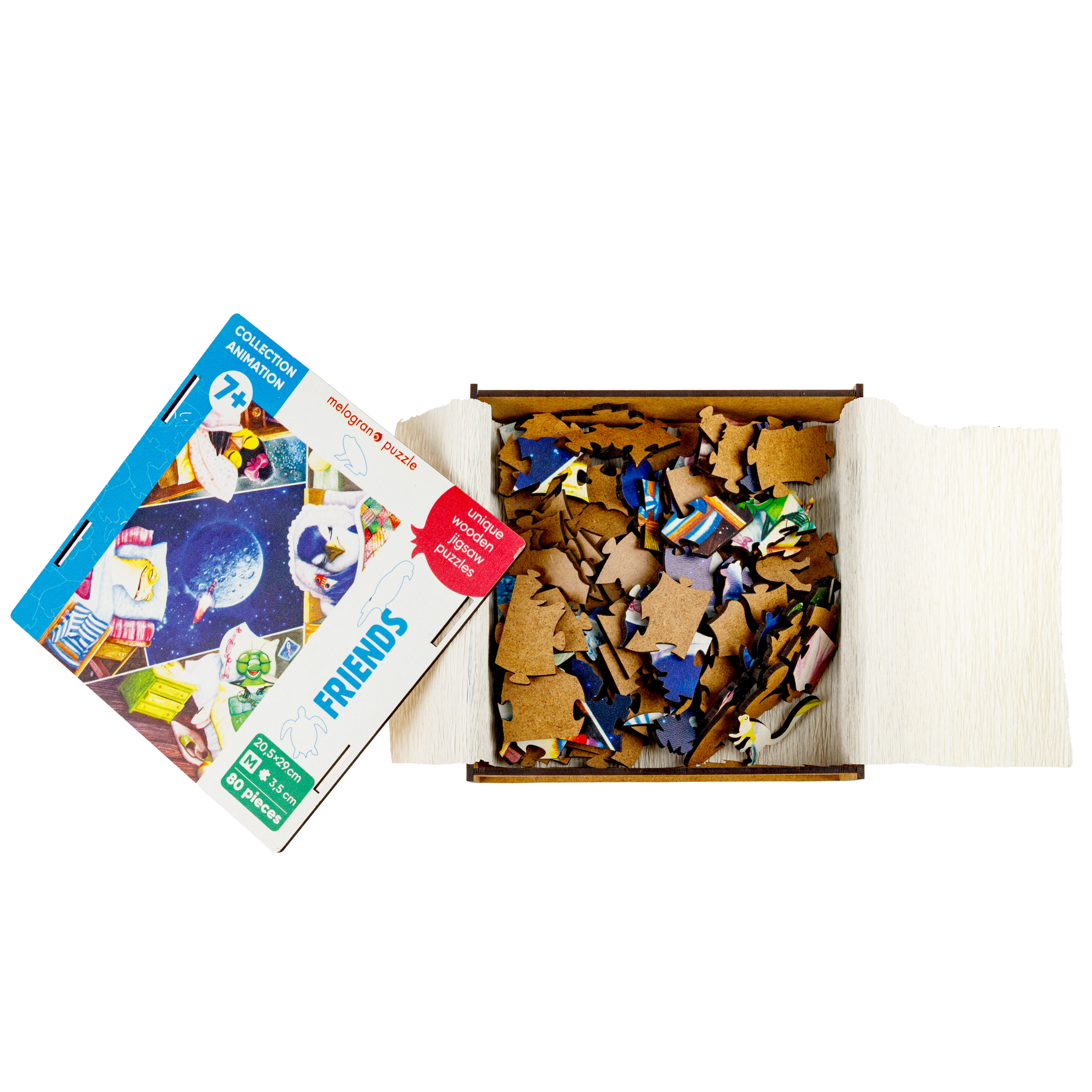 Пазл 1TOY с животными 80 деталей деревянный - фото 3