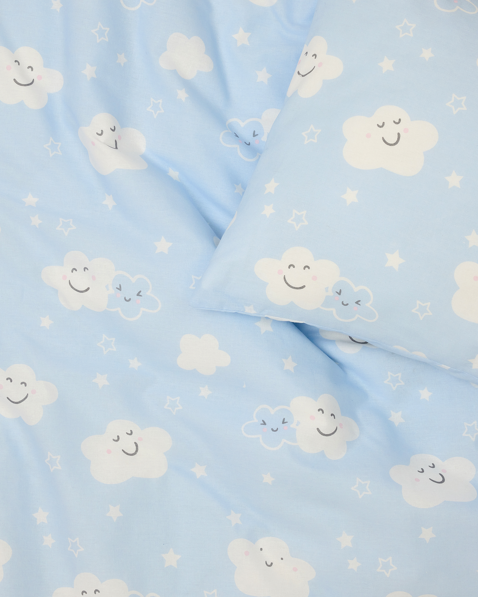 Комплект постельного белья FUTURINO Home Милые облачка 2 предмета 309205 - фото 6