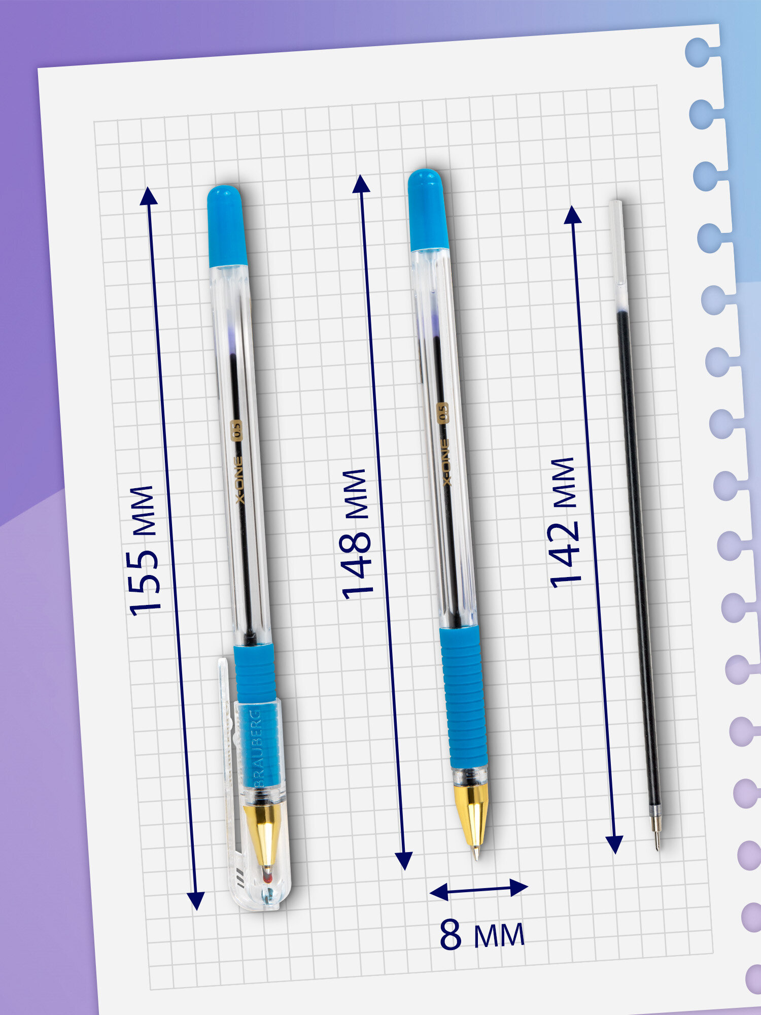 Ручка шариковая Brauberg 12 шт. - фото 4