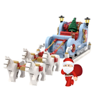 Конструктор brick labs Сани Деда Мороза из мини-блоков 359 дет.