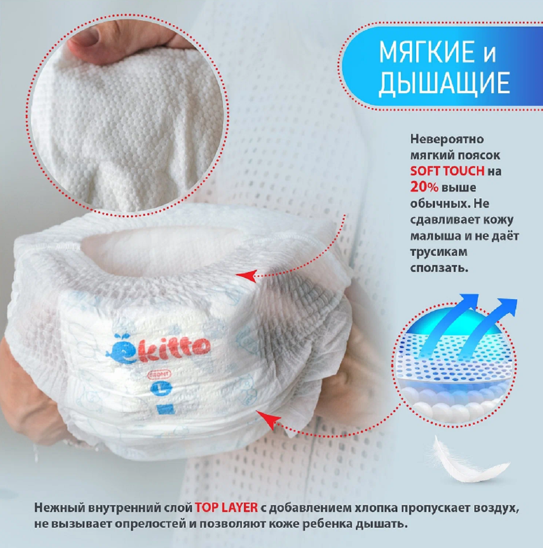 Трусики Ekitto XL 102 шт. - фото 8