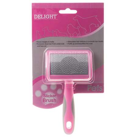 Пуходерка для кошек и собак DeLIGHT Rose с каплей малая 368210SR