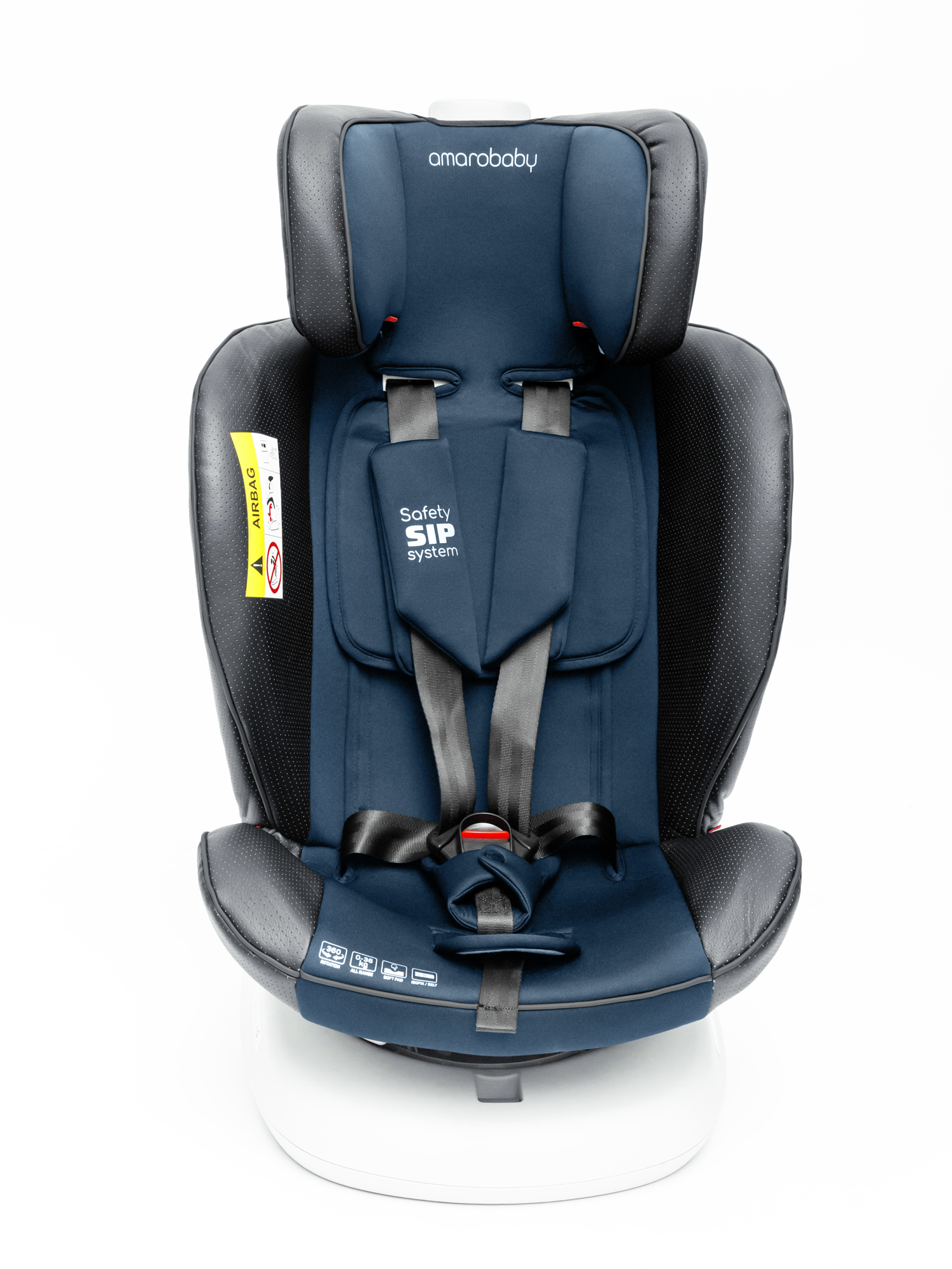 Автокресло Amarobaby Champion Isofix 0+/1/2/3 (0-36 кг) синий - фото 26