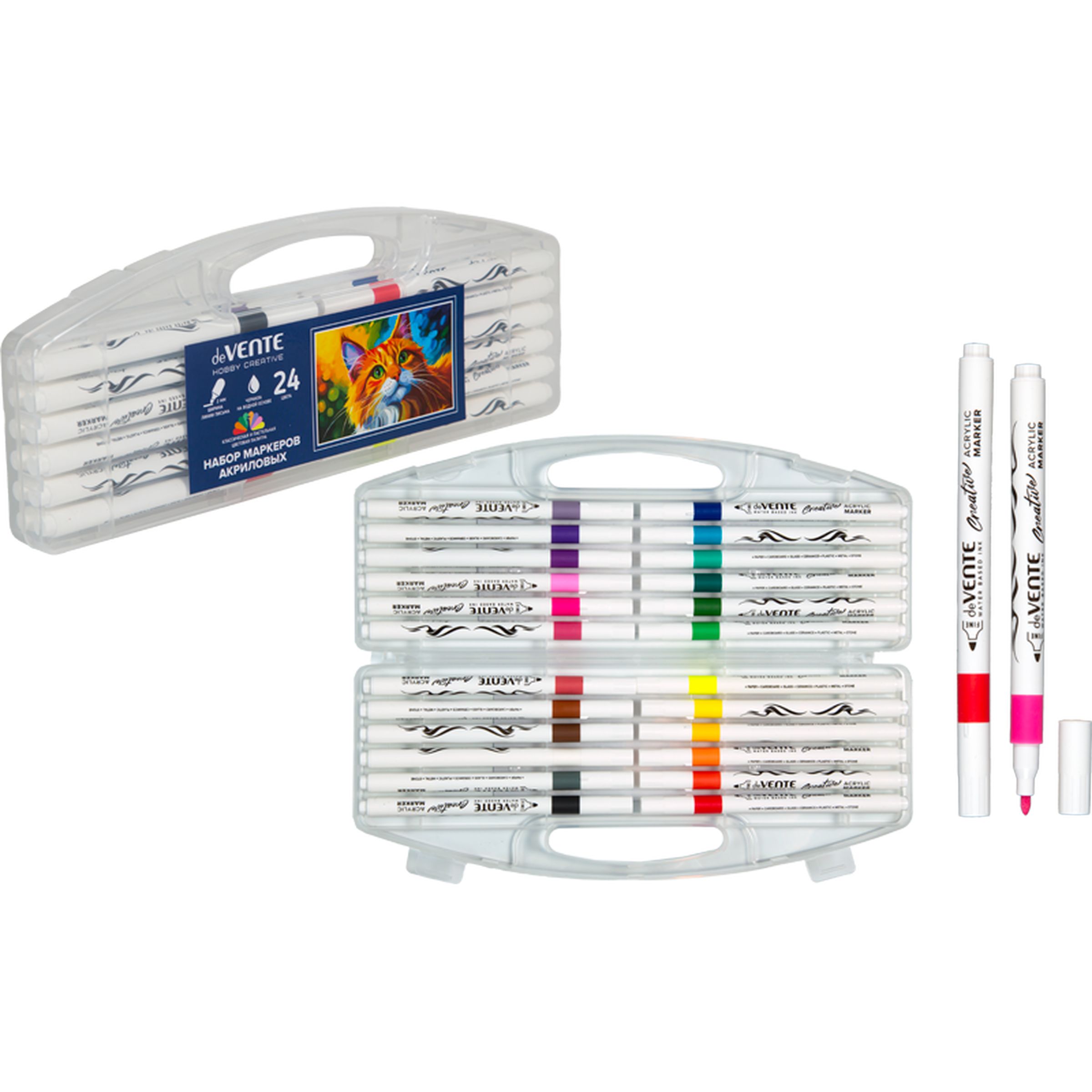 Маркеры deVENTE акриловые 24 шт. - фото 1