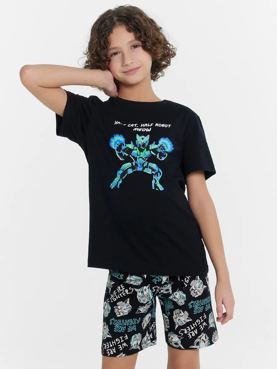 Изображение товара Детская хлопковая пижама Mark Formelle для мальчика все сезоны