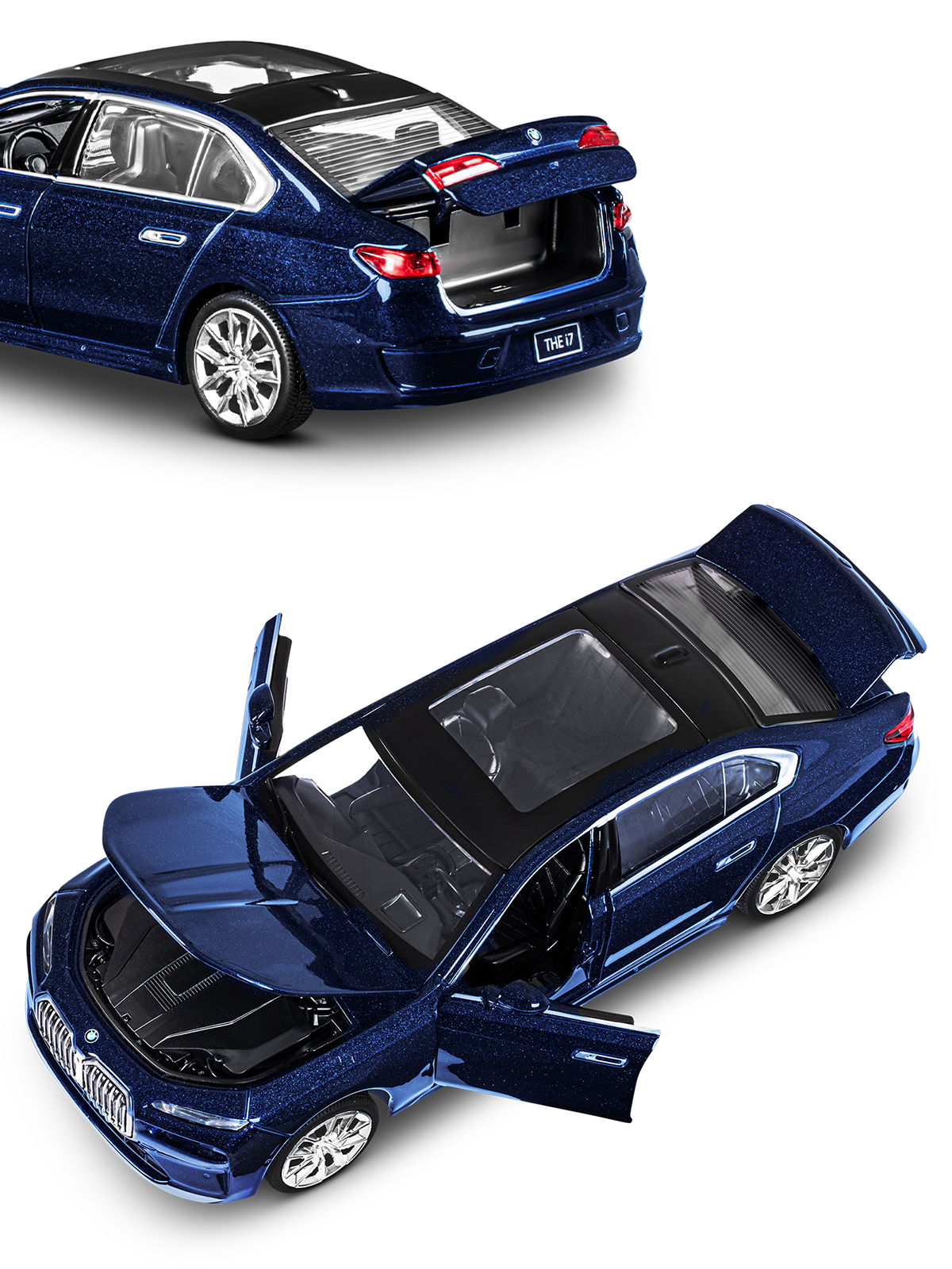 Автомобиль АВТОпанорама BMW I7 1:24 JB1251652 - фото 13
