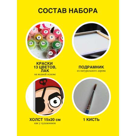Картина по номерам Premiere Publishing Влад А4 на холсте 15*20 см