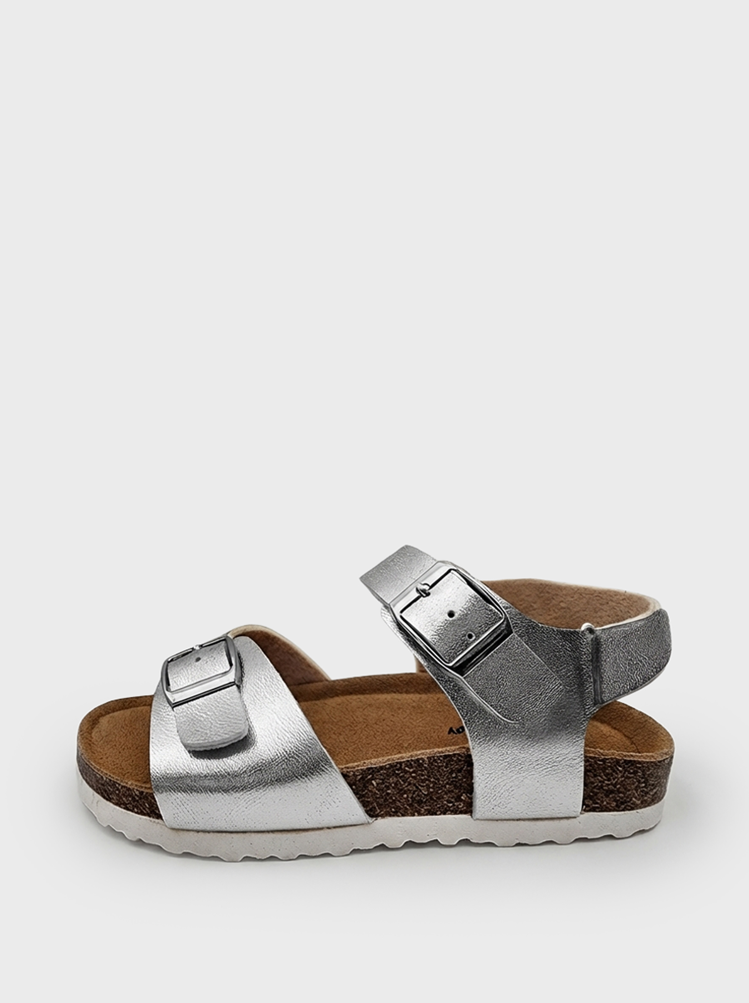 Изображение товара PlayToday Босоножки для девочки 31 — серебристые биркенштоки на регуляторах