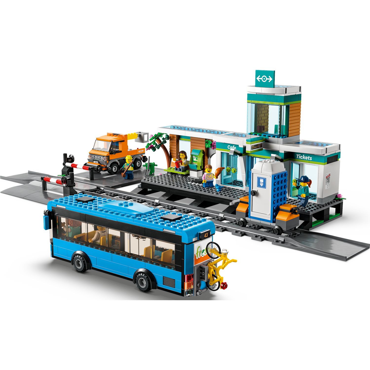Конструктор LEGO City Железнодорожная станция блочный - фото 3