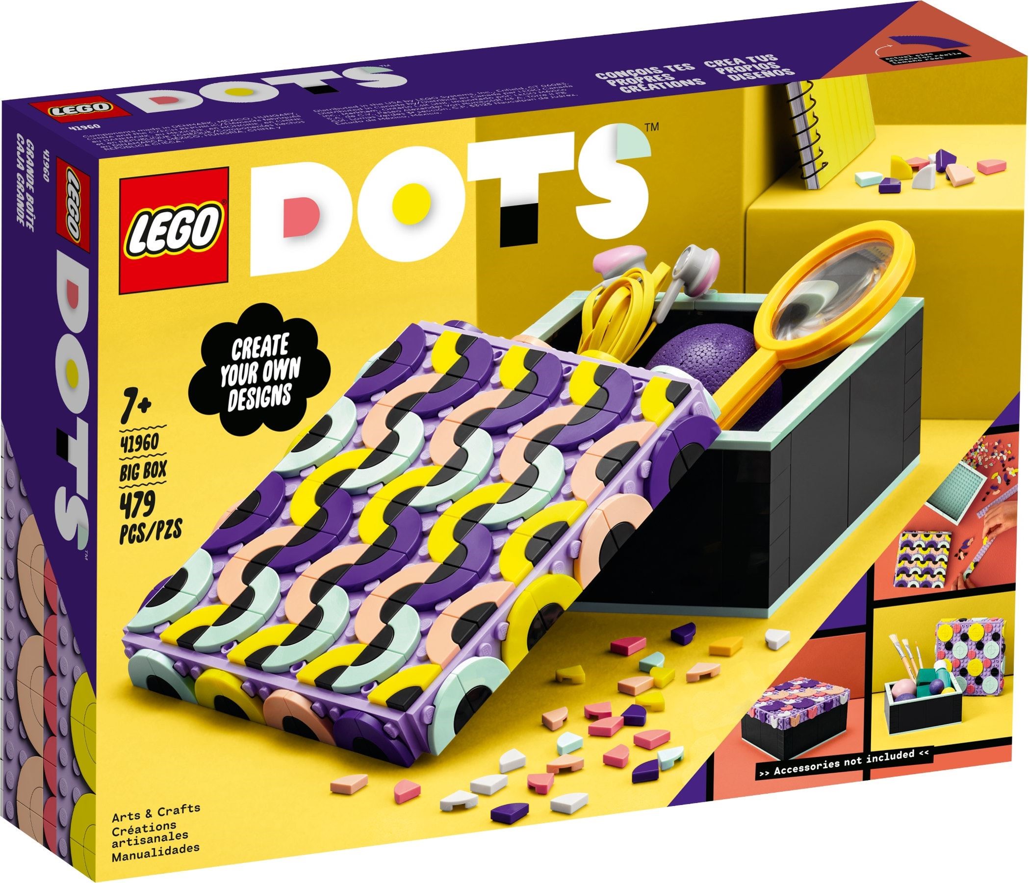 Изображение товара Конструктор LEGO DOTS Большая коробка с дизайном и хранением 608 деталей